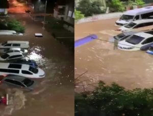 Antalya’da sel nedeniyle okullar tatil edildi