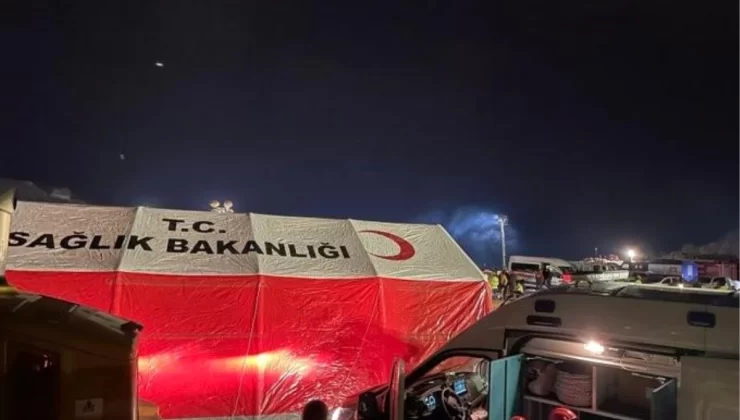 Erzincan İliç’teki Heyelan Bölgesine Ambulans ve UMKE Ekibi Gönderildi