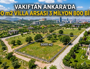 Ankara da 5000 m2 imarlı Arsa  3milyon 800bin !