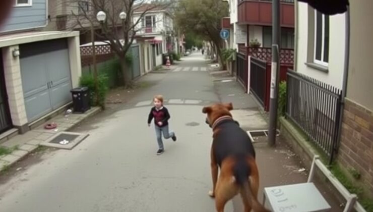 2026’da Sahipsiz Köpek Saldırısı Kamerada: 7 Yaşındaki Çocuk