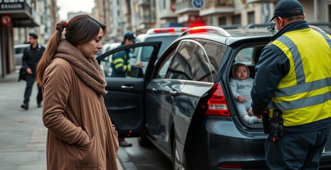 Trabzon’da Bebek Arabada Kilitli Kaldı: Çilingir Kurtardı